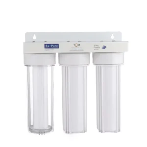 Three Stage Electric Plastic Ozone Water Purifier 10 Inch Water Filter Machine for Household Use