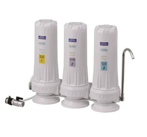 Three Stage Triple Water Filter Counter Top Water Purifier
