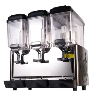 Three-Tank Commercial Cooling and Mixing Fresh Beverage Juice Dispenser Machine