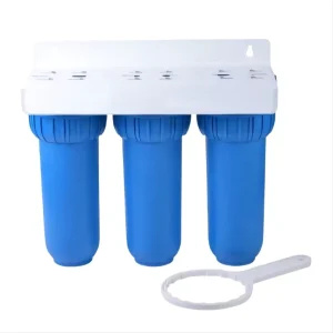 Three Triple Stages 10 Inch Water Filter Housing Water Purifier 1/2 3/4 Inch Prefilter Housing pp Sediment Cartridge