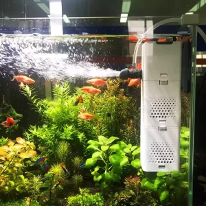 Three-in-One Smart Aquarium Filter System with Air Pump