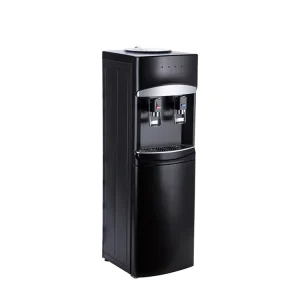 Top Load Freestanding Black Water Dispenser Hot and Cold Household with Safe Child Lock