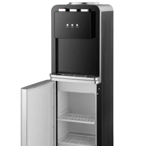 Top-Loading Freestanding Compressor-Cooling Water Dispenser with Hot and Cold Water and Fridge