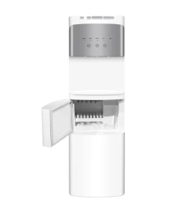 Top Loading Hot, Cold, and Warm Water Dispenser with Electric Ice Maker and Plastic Housing