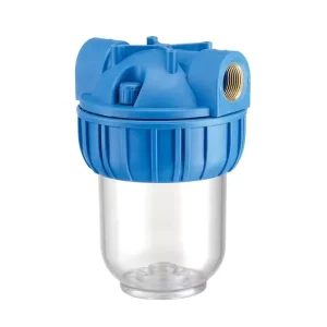 Transparent 5 Inch Water Prefilter Water Purifier System 5” Clear Water Cartridge Filter Housing with PET Material