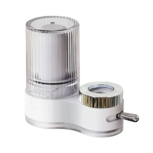 Transparent Faucet-Mounted Activated Carbon and Ceramic Water Filter