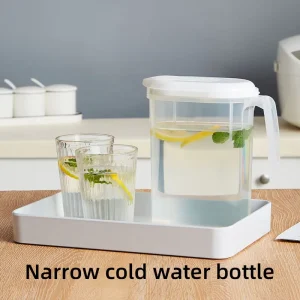 Transparent Kitchen Fridge Storage Jug Cold Water Kettle and Juice Dispenser Fruit Infusion Pitcher with Water Filter