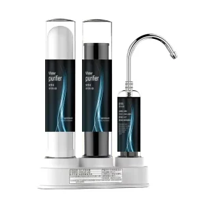 Transparent Plastic Housing 3-Stage Filtration Countertop Water Purifier Direct From Factory