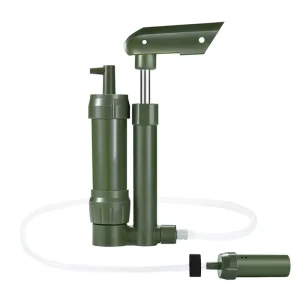 Travel Hiking Emergency Mini Portable Personal Water Filter with Hand Pump