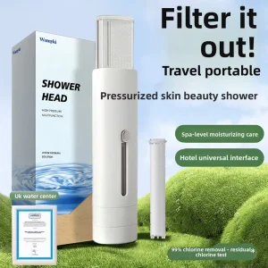 Travel Shower Filter Portable Mini Filter Element Universal Interface Booster Shower Nozzle Rain Type Wall Mounting