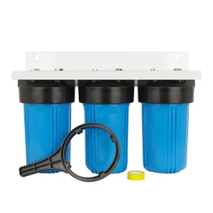 Triple 10″ Water Filter Housing 3 Stage BB Three Housing 10X4.5″ BB Water Filter Housing 3 Stages Whole House Water Filter System