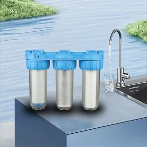 Triple Stage Electric Plastic Counter Top Water Filter for Household Drinking Water Purifier