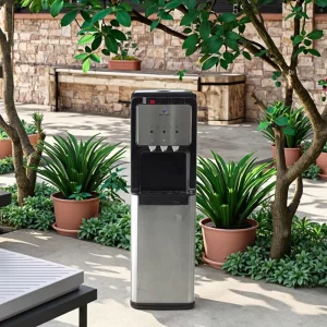 Tube Ice Maker Bottom Load Freestanding Plastic Drinking Hot and Cold Water Dispenser
