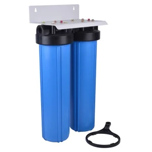 Two-Stage Outdoor Plastic Manual Whole House Water Filtration System with Filter Cartridges