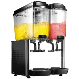 Two Tanks Catering Rotating Drink Juice Dispenser Machine Commercial