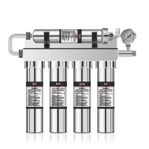 UF 304 Stainless Steel Manual Under Sink Water Purifier 5 Stage 0.01m Filter CE Certified for Household Use