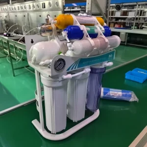 UV 8-Stage 400GPD Tankless Reverse Osmosis Water Purifier with Iron Bracket and Plastic Housing