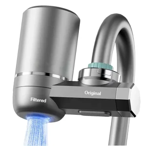 UV Light Faucet Mount Water Filter Manual Sink Purifier for Kitchen Removes Impurities From Tap Water