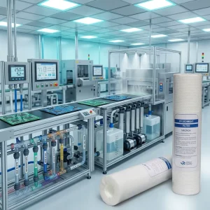 Ultra Clean PP Melt Blown Filter Cartridge for Electronic Factory Water Purification