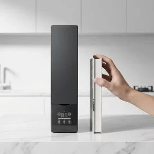 Ultra-Slim Under-Sink RO Water Purifier with Smart LED Faucet Rotatable Display TDS Meter and Filter Change Alert