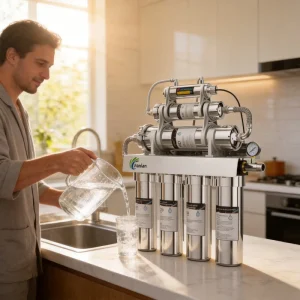 Ultrafiltration 8-Stage RO Water Filter System with UV Stainless Steel 600 GPD Drinking Water Purifier for Kitchen Home