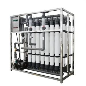 Ultrafiltration Large Scale Water Treatment Equipment High Capacity 500L Hour Tap Water Purifier Scale Removal Multi Voltage