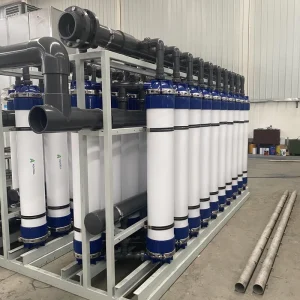 Ultrafiltration UF Water Purification System for Hotel Industries High Capacity Desalination Filtration PLC Pump Motor