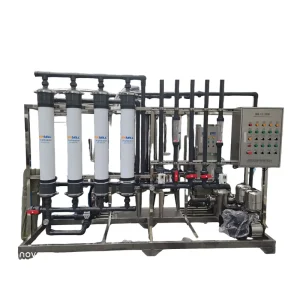 Ultrafiltration Water Purifier Machine with Pump & PLC Core Components 220V Voltage Purification