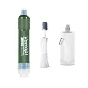Ultralight Portable Carbon Fiber Water Filter Purifier Manual Power Source for Outdoor and Household Use