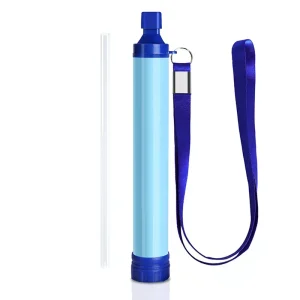 Ultralight Portable Durable Waterproof Emergency Water Purifier Water Filter System Polyvinyl Chloride Material for Camping