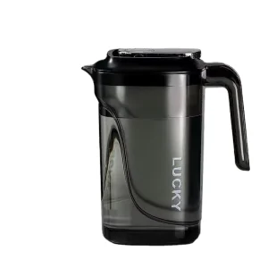 Unbreakable Bpa Free 2200ml 64 Oz Square Water Filter Plastic Pitchers Bottles Jug with Lid Cup
