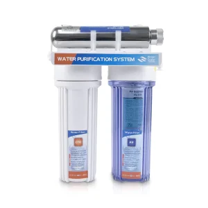 Under-Sink 10-Inch UV Water Purifier and Pre-Filter System