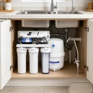 Under Sink 7 Stage 75GPD Tankless Reverse Osmosis Drinking Water Filter System for Home Kitchen