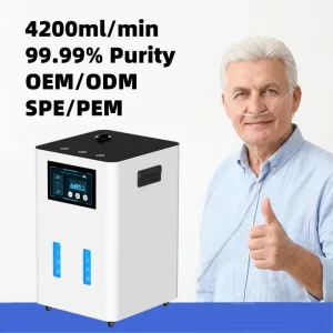 Under Sink Hydrogen Inhalation Machine 4200ml/min Hydrogen Concentration Aluminium Body for Hotel and Household Use