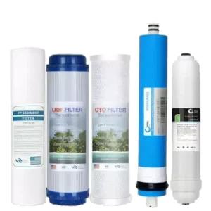 Under-Sink Reverse Osmosis Water Filter System with Quick-Change Inline Cartridges for Home