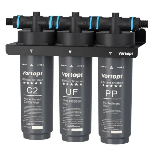 Under Sink Triple Stage Ultrafiltration Water Purifier with Easy DIY Installation for Kitchen Office RV Multi Scene Use F02 UF