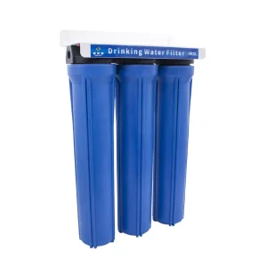 Under Sink Water Filter 3 Stage 20 Inch Triple Blue Whole House Water Filter Prefilter pp Cto Udf Pipeline Water Purifier System