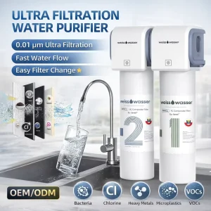 Under Sink Water Purifier for Home Drinking Ultrafiltration Machine with UF Membrane Water Filter 0.01 Micron System