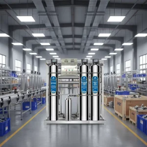 Underground Well Water Softening and RO Purification System 1000 L/h with Pump for Drinking Water