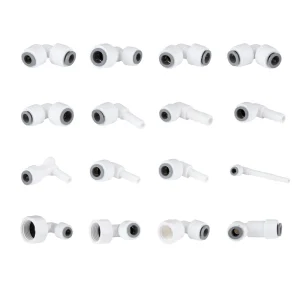 Union Elbow RO Membrane Water Filter Purification System Water Fitting POM Material Quick Connector for RO Outdoor& Whole House
