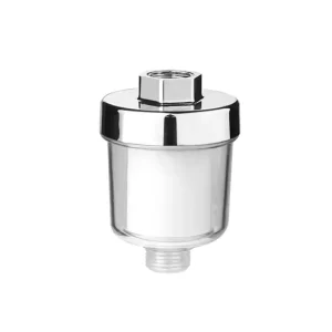 Universal Mini Inline Water Prefilter Transparent Shell PP Cotton Cartridge for Water Heater and Bathroom Faucet Tap
