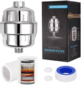 Universal Replaceable Water Filter 15 Stage Head Shower Filter