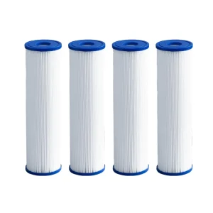 Universal Replacement Reverse Osmosis Pleated Polyester PP Filter Cartridge with 5.0 Micron 100 GPD Flow Rate for Household Use