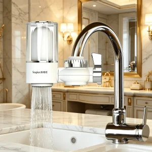 Universal Tap Water Filter Faucet High Flow Activated Carbon Filter Easy Installation Kitchen Bathroom Water Filtration System