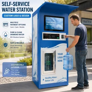 Unmanned Reverse Osmosis Water Vending Machine for Community and Street Use
