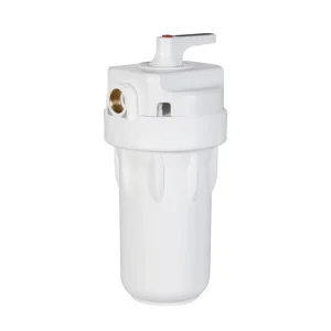 VA-10M-2 Manual Central Prefilter Water Filter Machine 4.5 Inch White Housing with Backwash for Outdoor Household and RV Use
