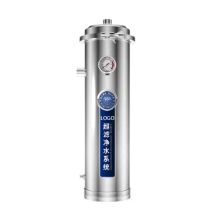 Vertical 203 Pipe Stainless Steel Washable UF Membrane Under Sink Large Flow Water Purifier