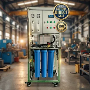 Vertical Compact 250LPH Commercial RO Water Purifier System Space-Saving Water Filtration Unit