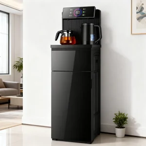 Vertical Household Tea Bar Machine, Fully Automatic Water Dispenser with Bottom Mounted Bucket