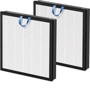 Vital 100S Series Replacement Filter for Air Purifier HEPA Activated Carbon 2 Pack White
